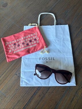 Fossil Sunglasses with storage bag